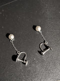 Sterling Silver Pearl Drop Earrings – Screw-Back Pair