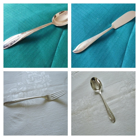 1847 Rogers Bros. Springtime (1957) Silverplate Flatware – Vintage Floral Elegance