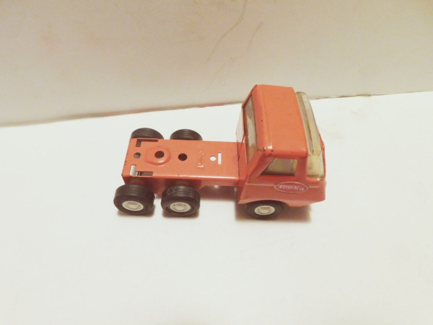 Vintage orange Tonka 55010 semi tractor truck 1970s metal VGU