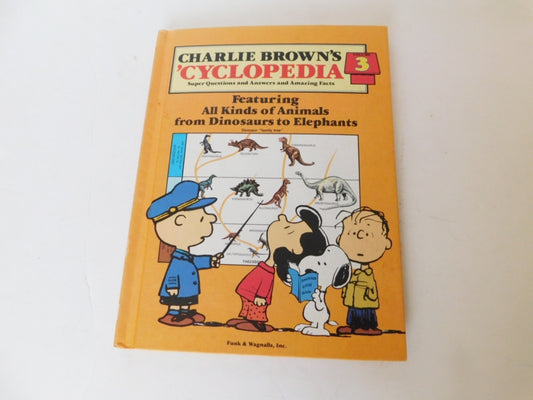 Charlie Brown's 'Cyclopedia Vol 3 (1980) Animals Dinosaurs to Elephants VGU