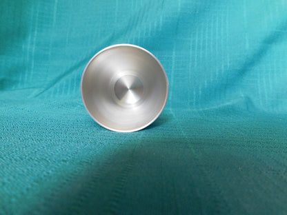 SKS Germany zinc pewter ware wine cup with embossed scenes near mint condition