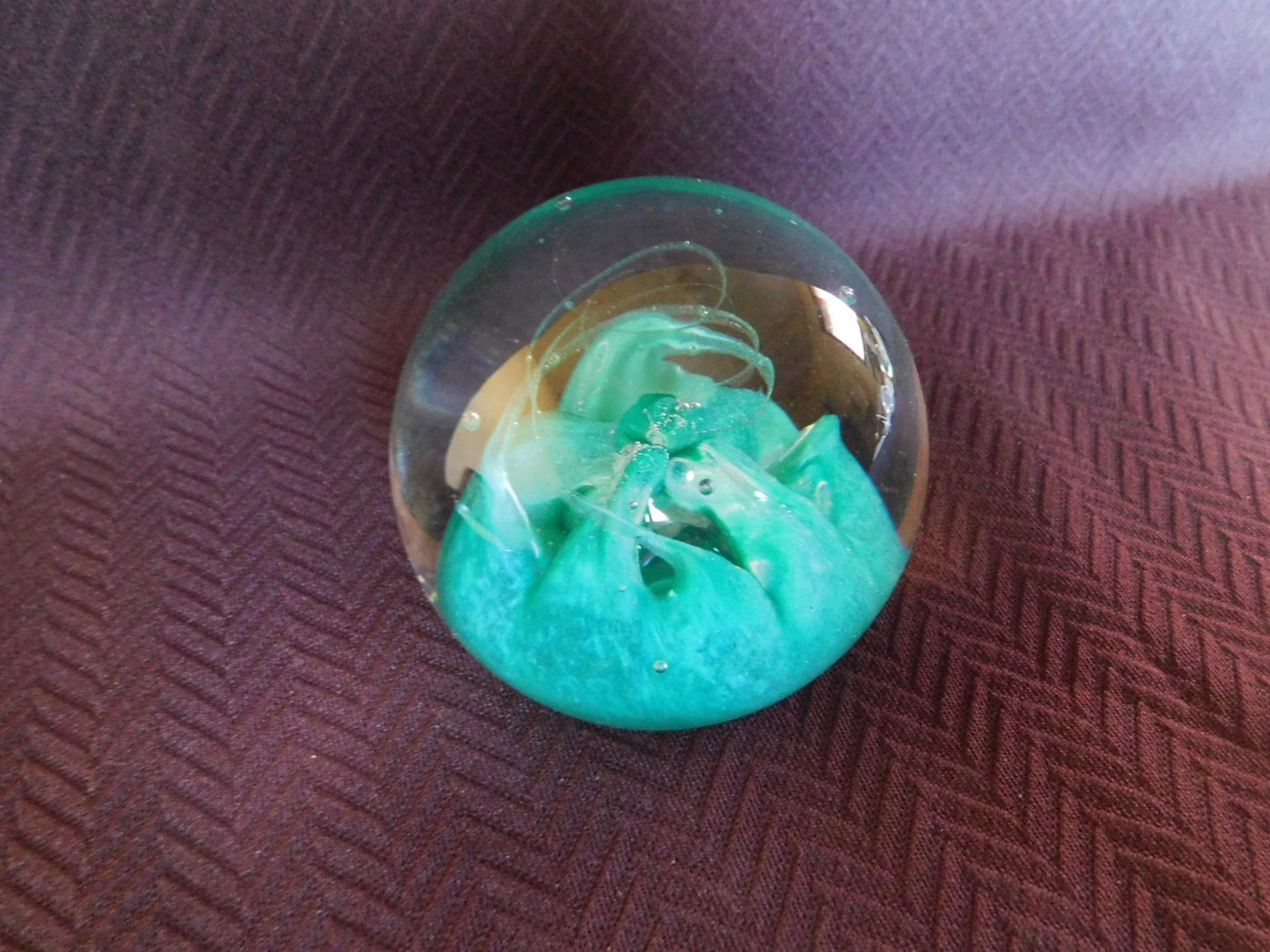 Caithness Scotland Seafoam paperweight mint condition