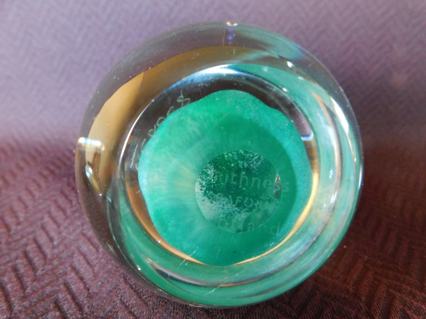 Caithness Scotland Seafoam paperweight mint condition