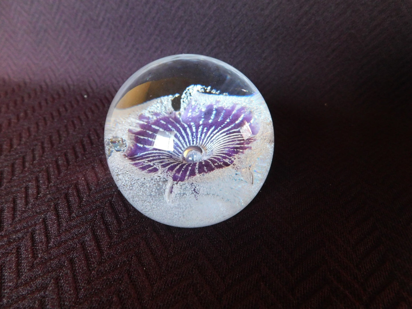 Caithness Scotland Petunias paperweight mint condition