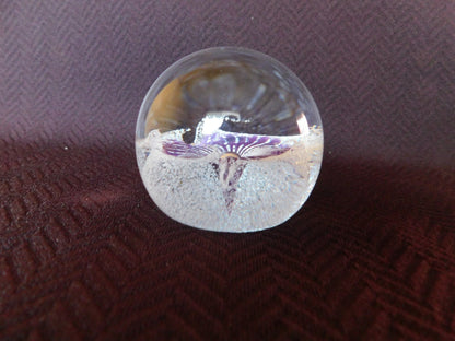 Caithness Scotland Petunias paperweight mint condition