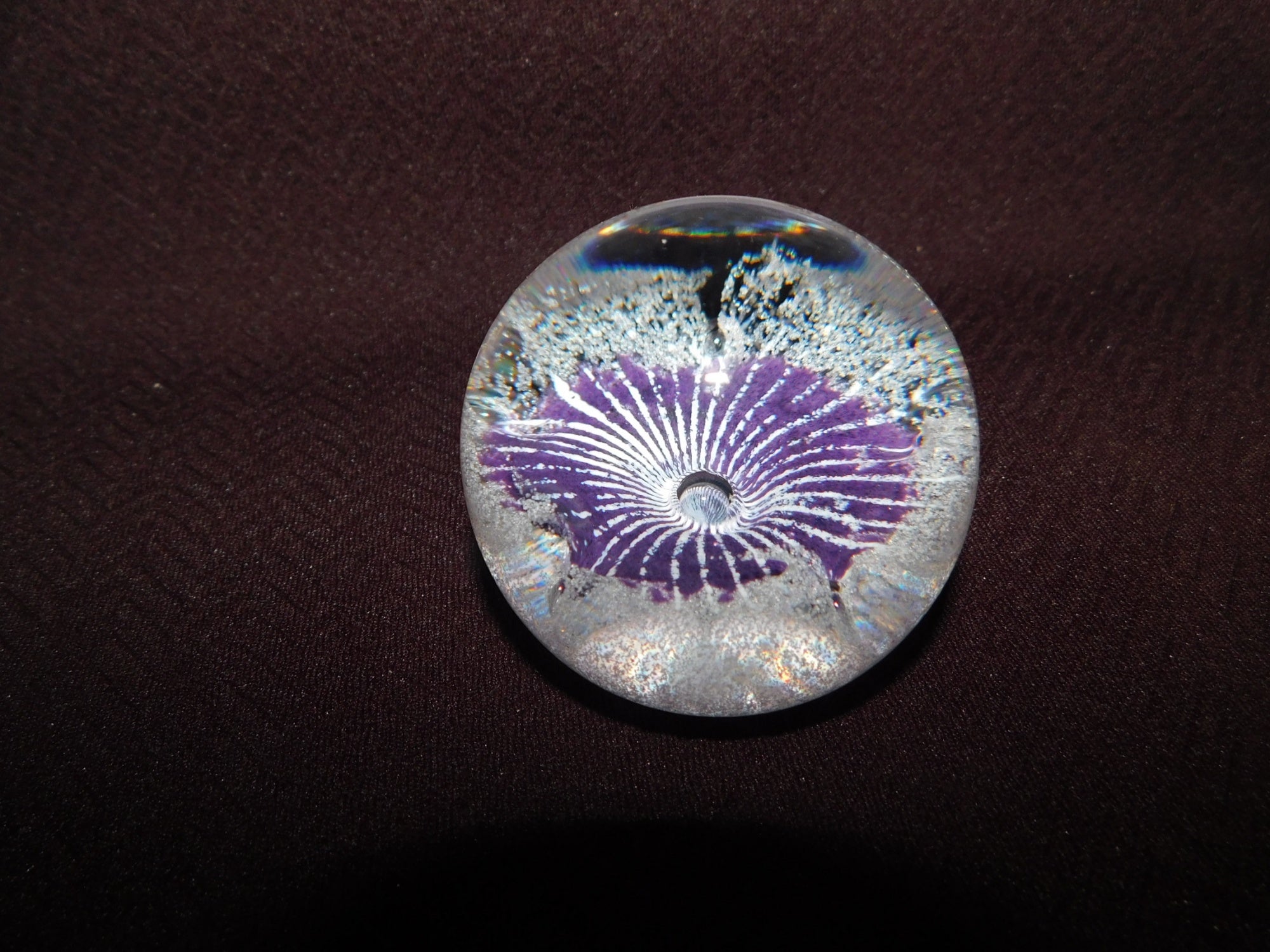 Caithness Scotland Petunias paperweight mint condition