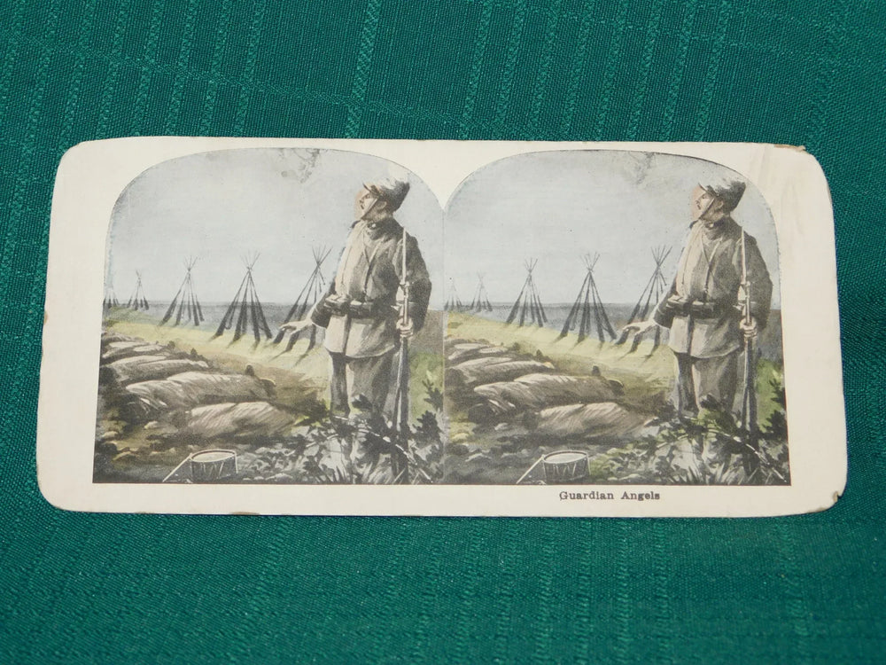 WW1 military stereotype card Guardian Angels