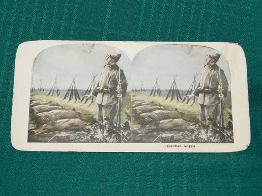 WW1 military stereotype card Guardian Angels