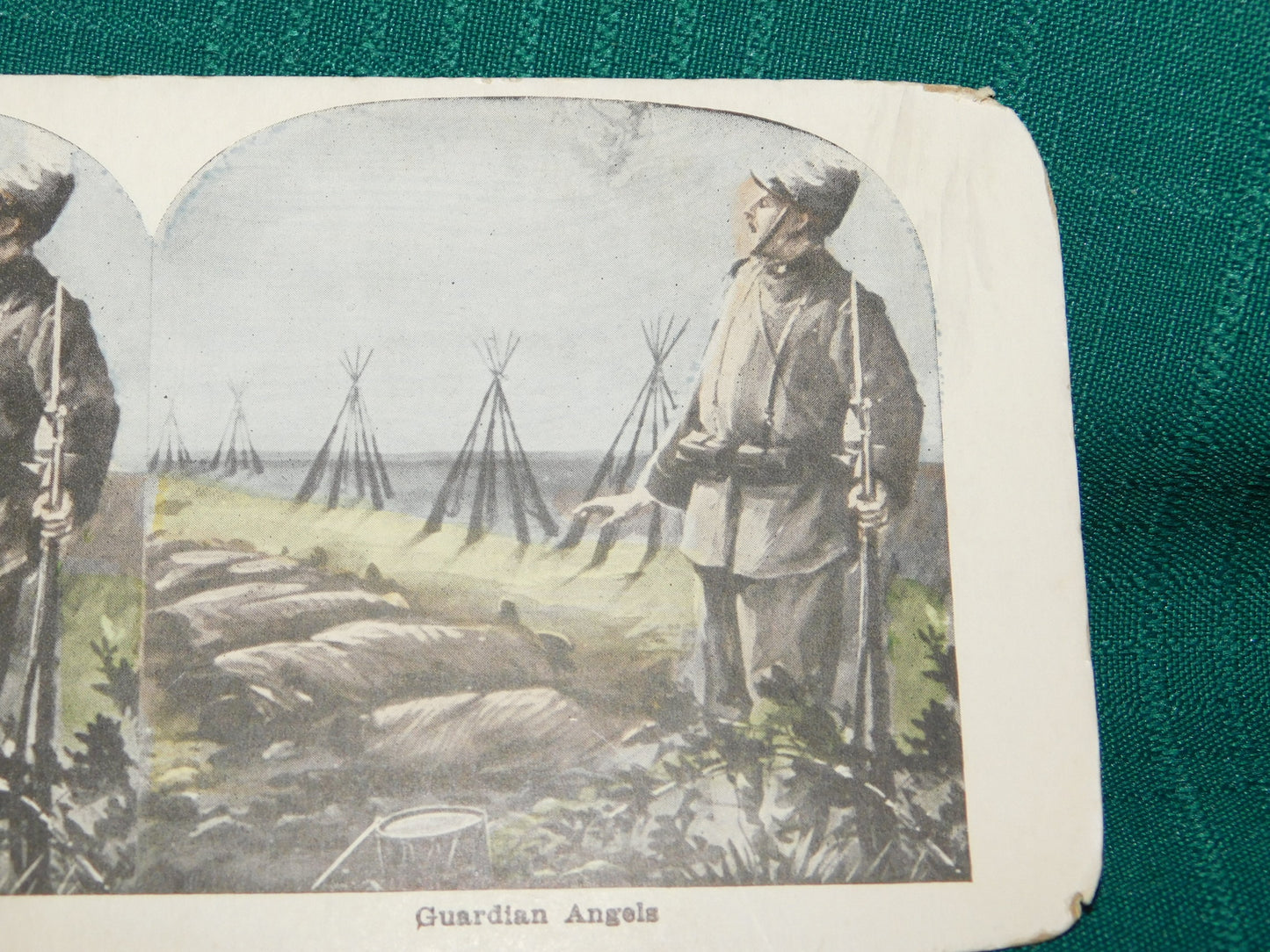 WW1 military stereotype card Guardian Angels