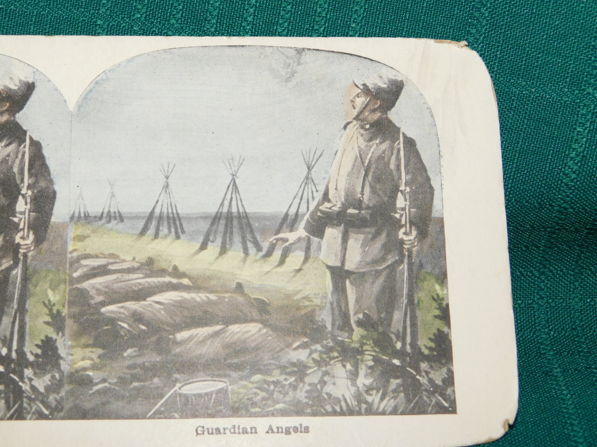 WW1 military stereotype card Guardian Angels