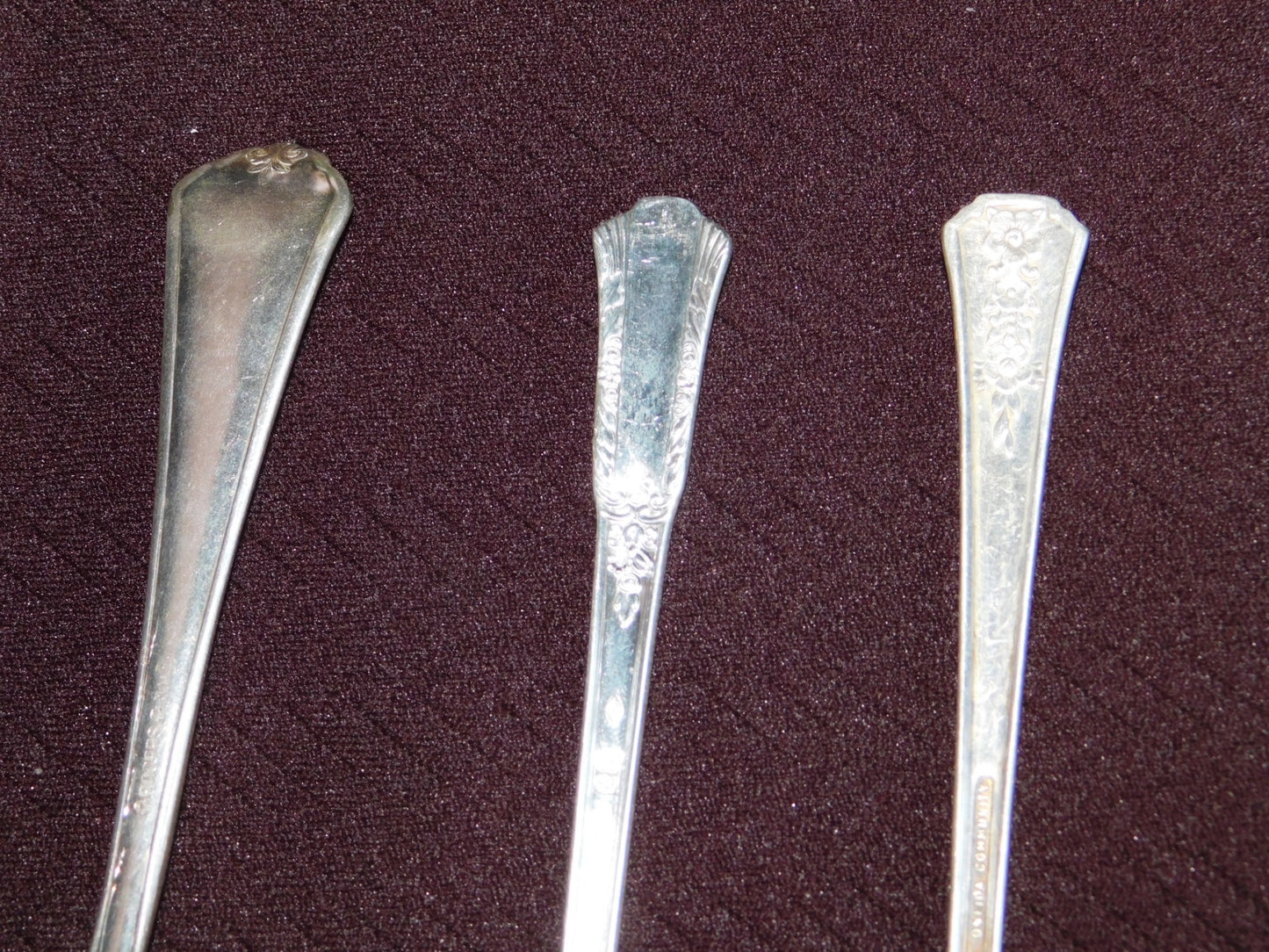 Mixed 10 piece lot of silverplate teaspoons for repurpose or reuse