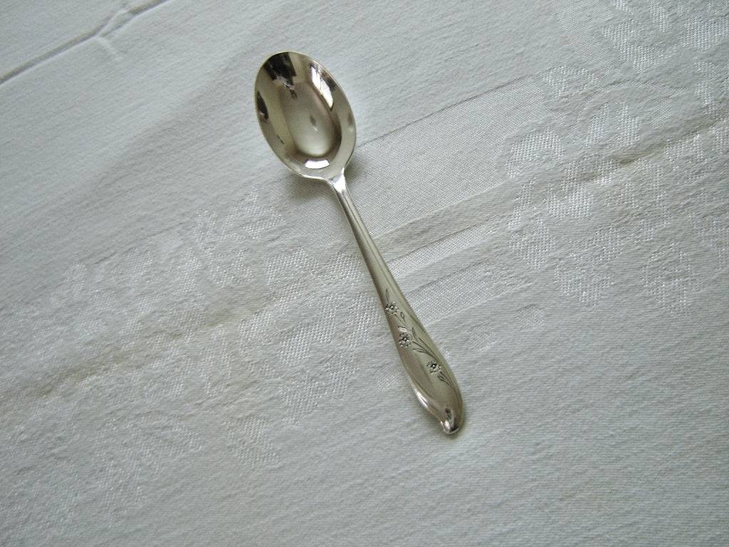 1847 Rogers Bros. Springtime (1957) place oval soup spoon VGU