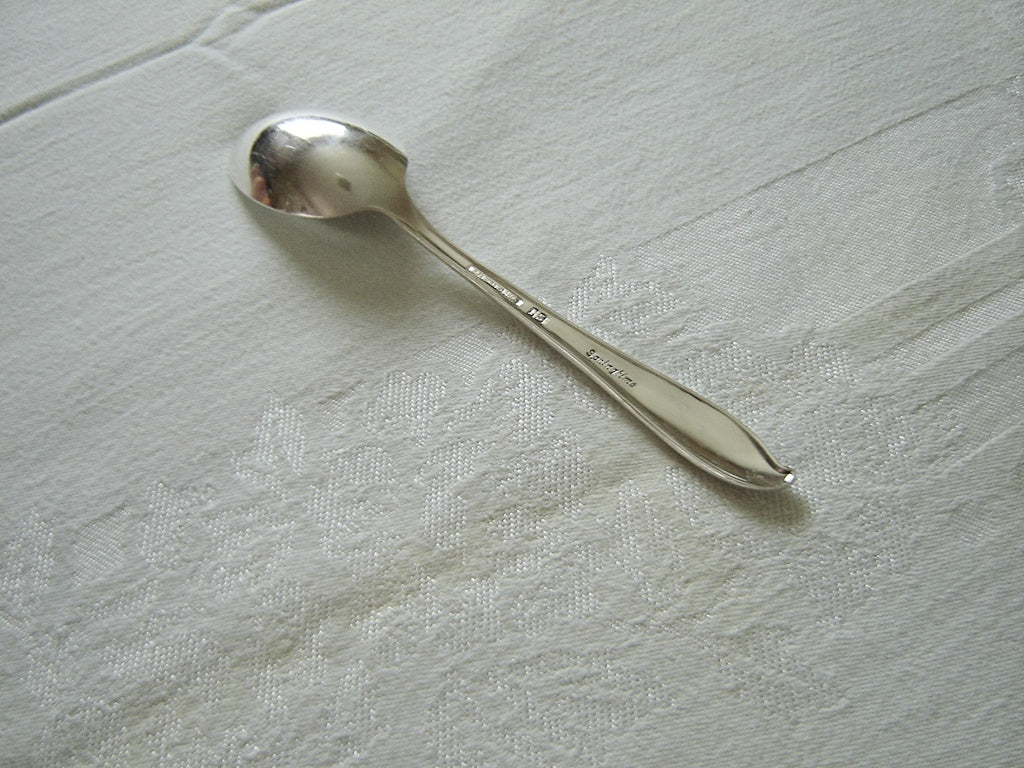 1847 Rogers Bros. Springtime (1957) place oval soup spoon VGU