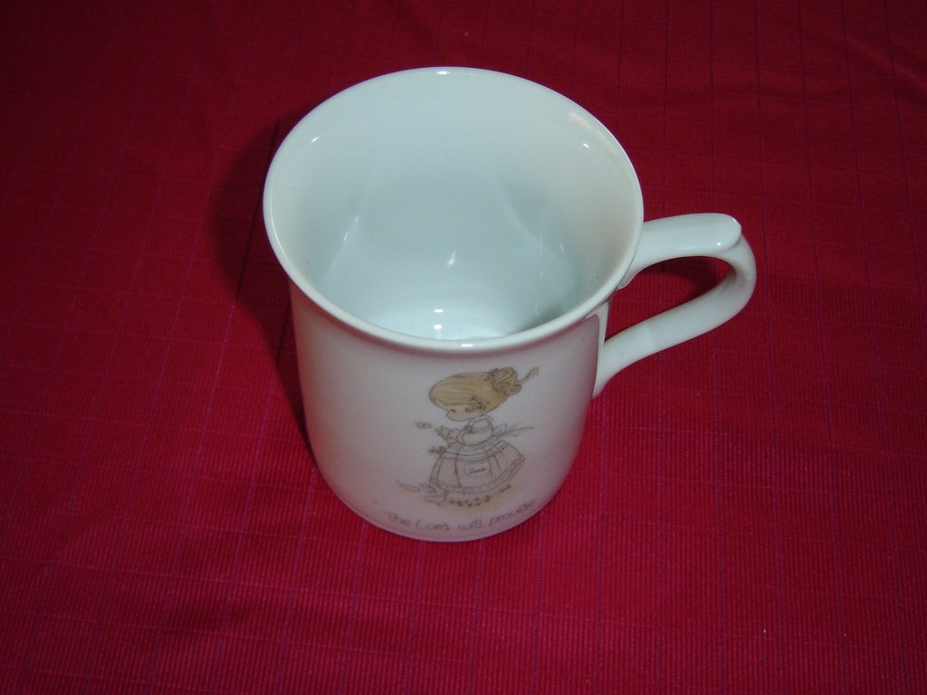 Enesco Precious Moments Lord will Provide mug 1985