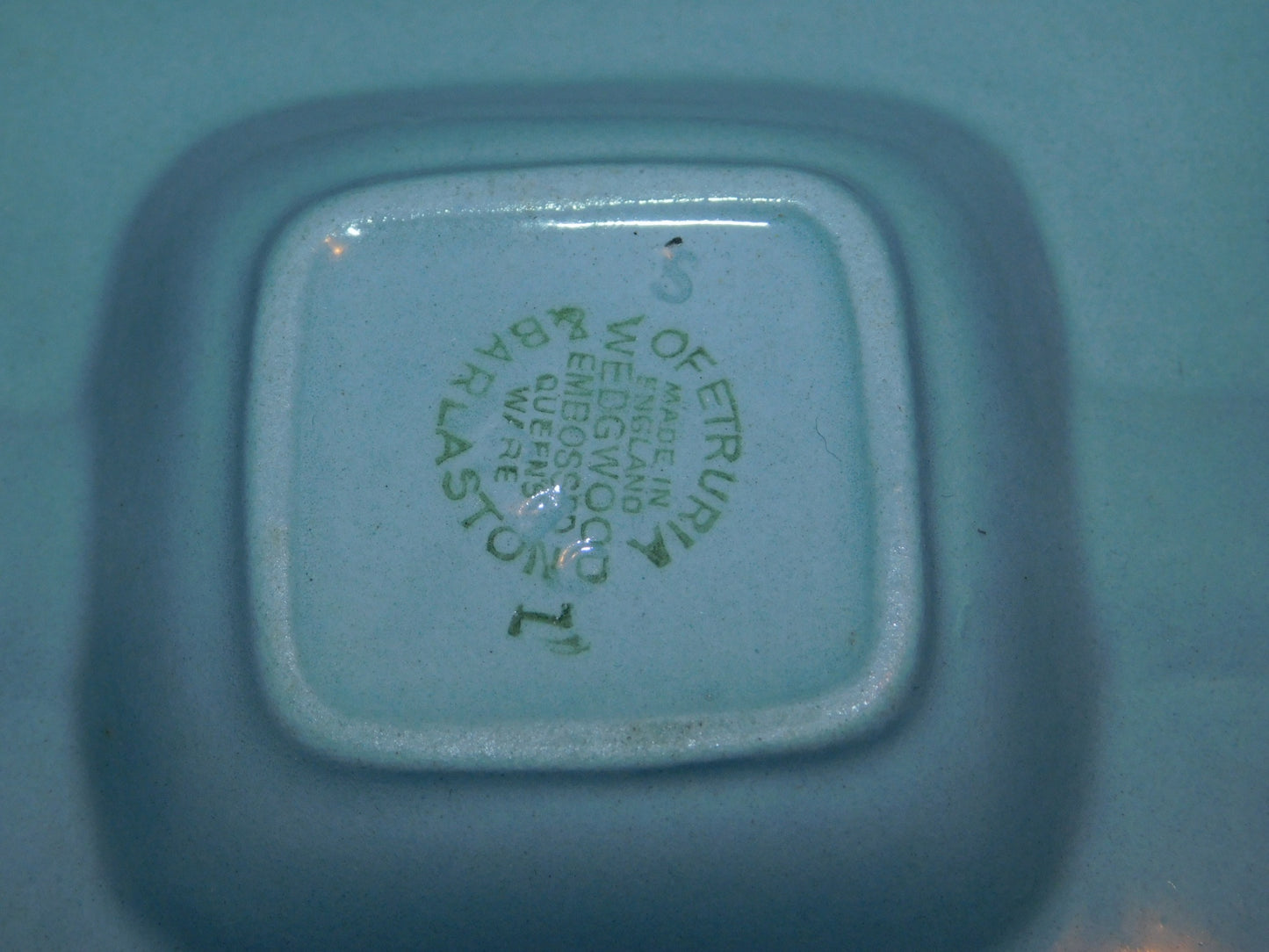 Wedgwood cream on lavender (1957) square ashtray mint condition