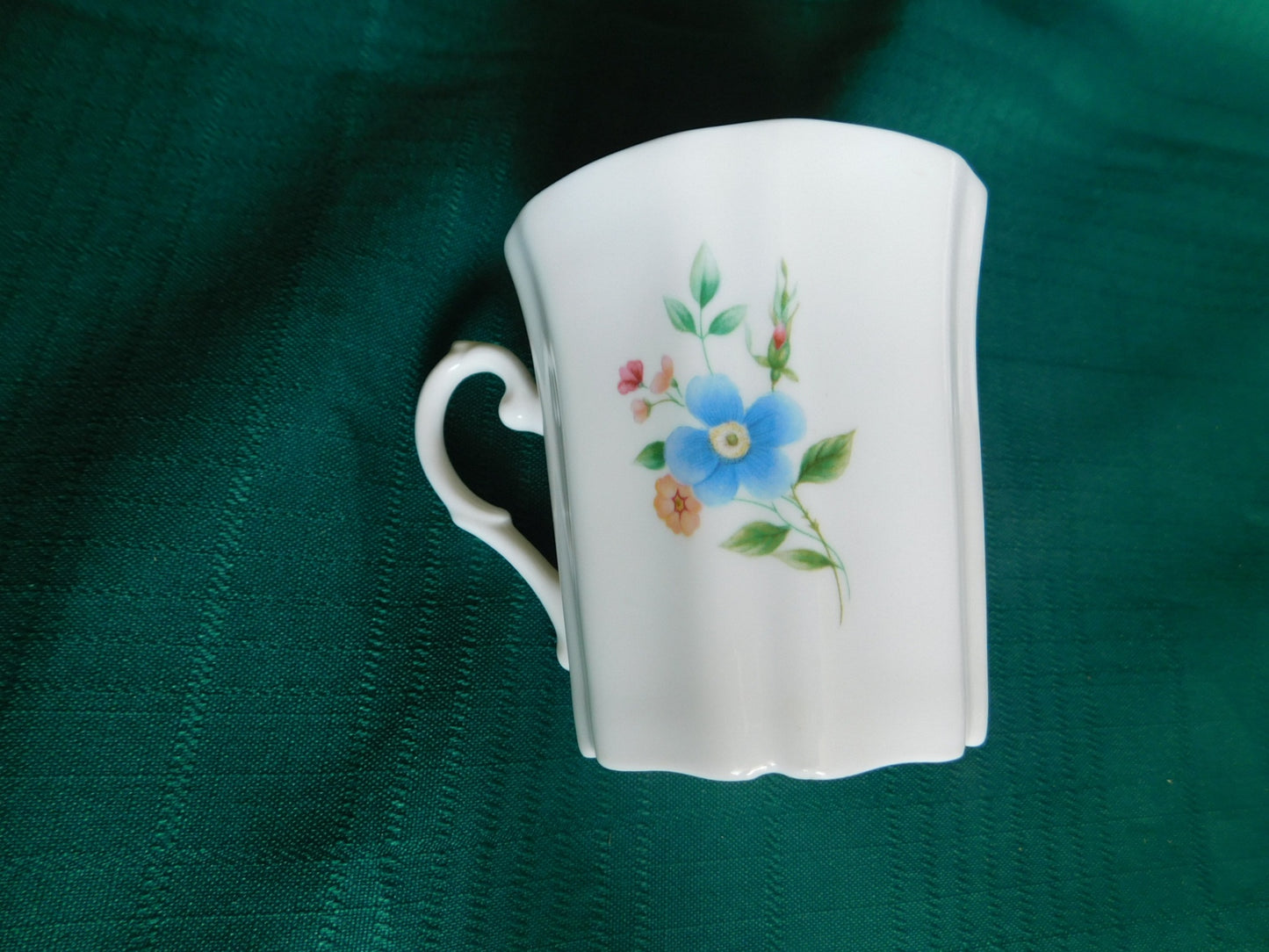 Royal Grafton pink blue flowers mug near mint condition - Items Tried And True