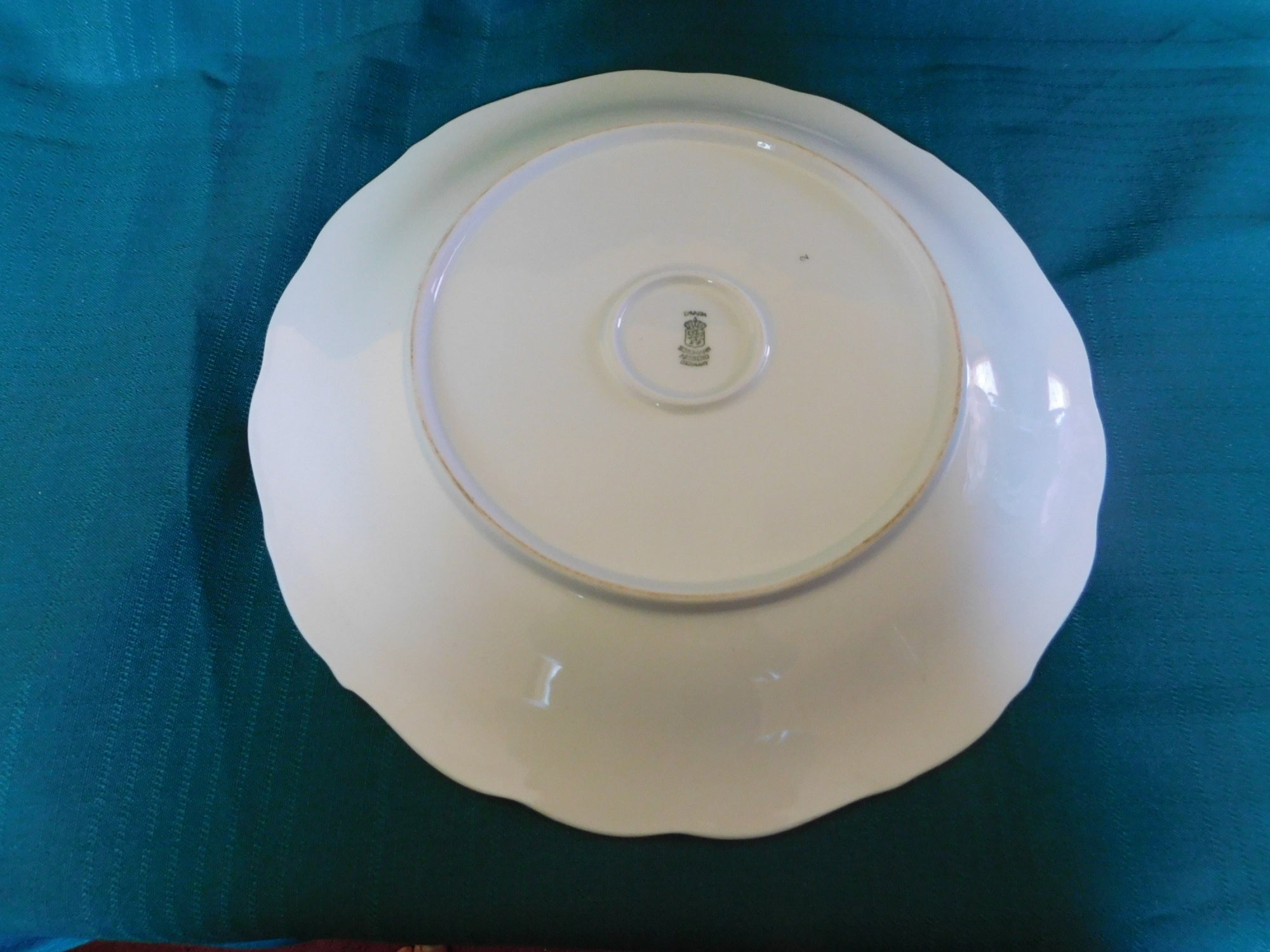 Schumann Arzberg China 11.75 chop plate round platter grape pear 2 VGU