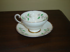 Crown Staffordshire grape vine cup and saucer near mint condition