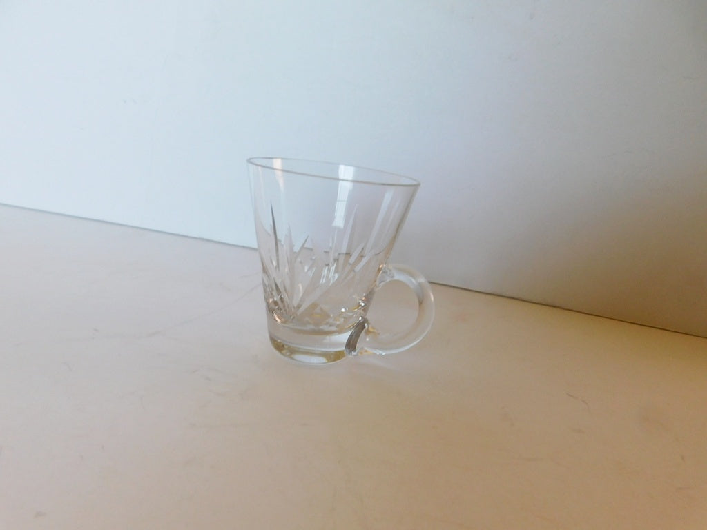 Fern design handled shooter glass mint condition