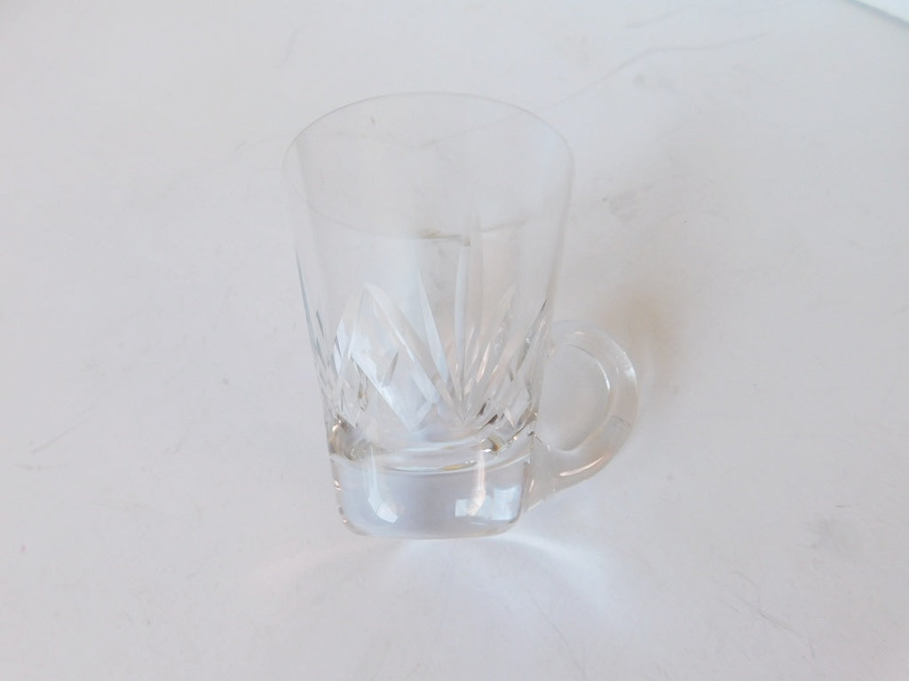 Fern design handled shooter glass mint condition