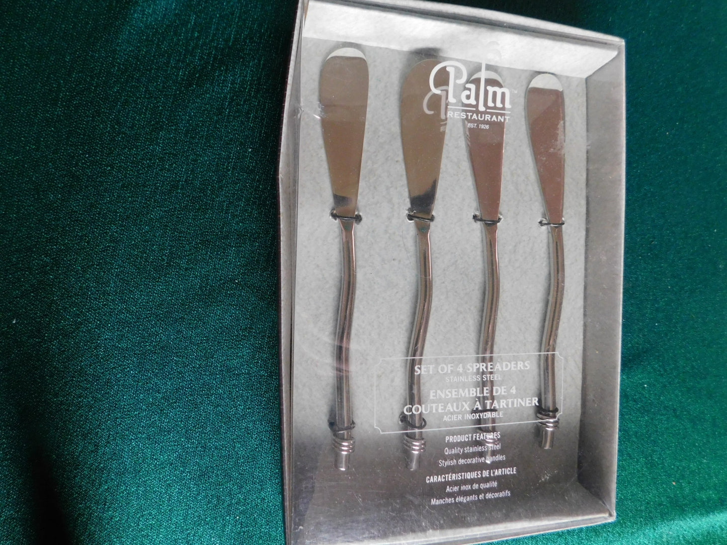 Palm Restaurant spreader set new in package