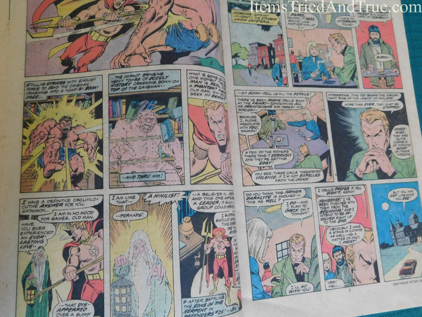 Marvel Son of Satan comic August 1975 GUC