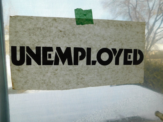 Vintage Unemployed iron-on transfer t-shirt decal