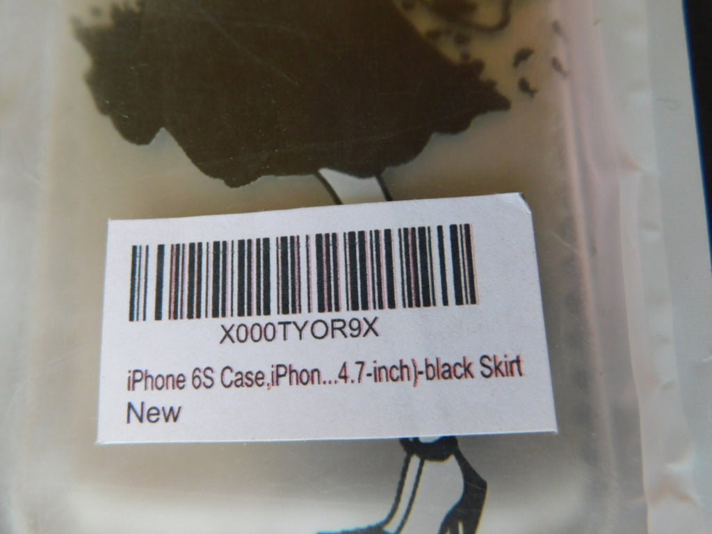 Black Skirt Pattern Rubber Soft Silicone Case Cover For iPhone 6s NISP