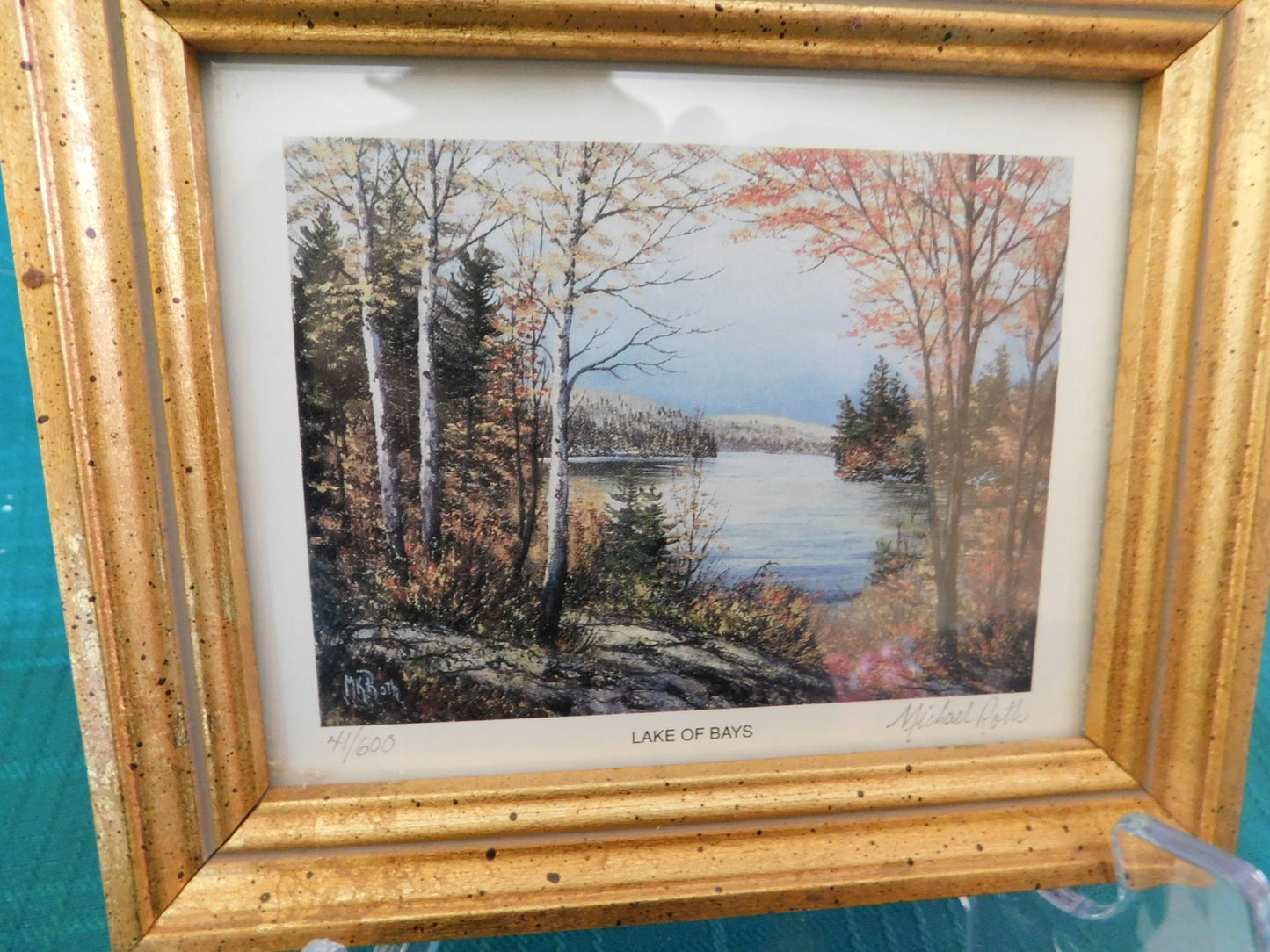 5x6 signed numbered limited edition print Lake of Bays by Michael Roth 41 of 600