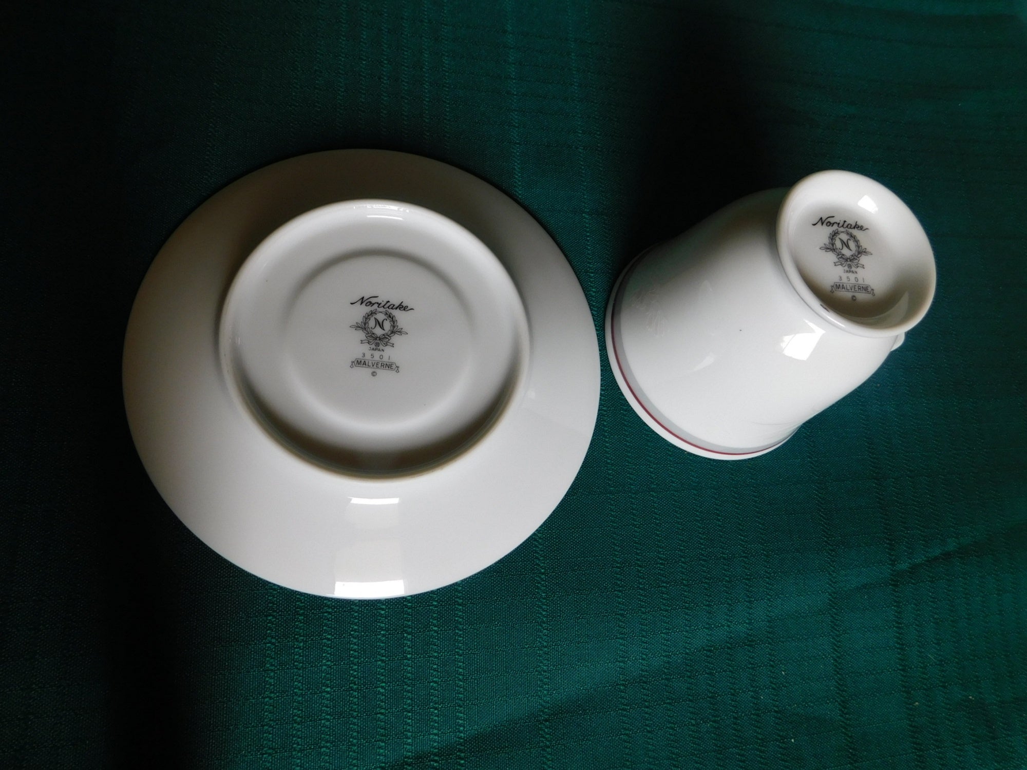 Noritake Malverne 3501 (1983) cup and saucer near mint condition
