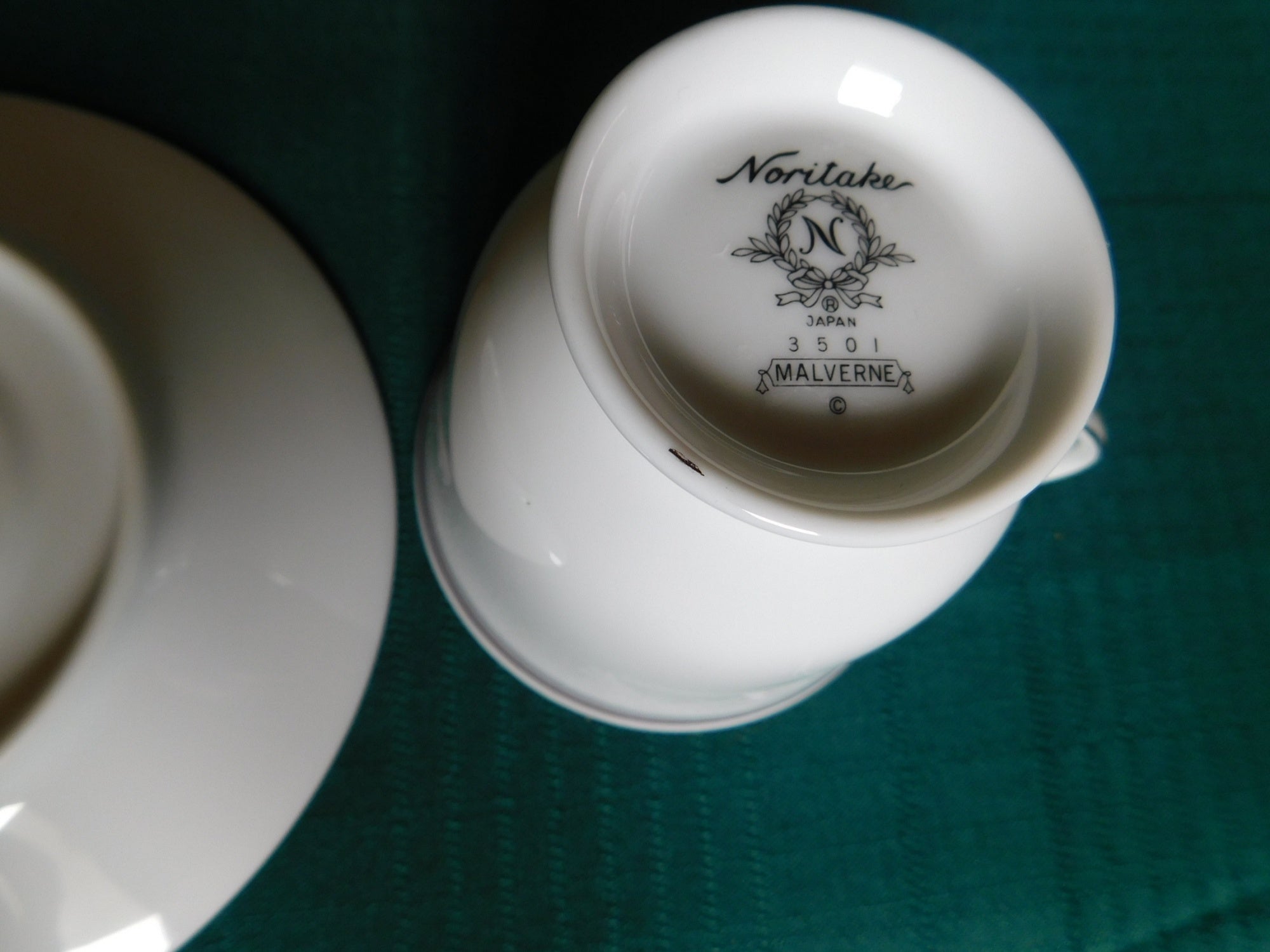 Noritake Malverne 3501 (1983) cup and saucer near mint condition