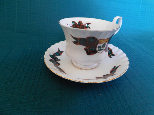 Royal Albert Prince Edward Island tartan cup and saucer
