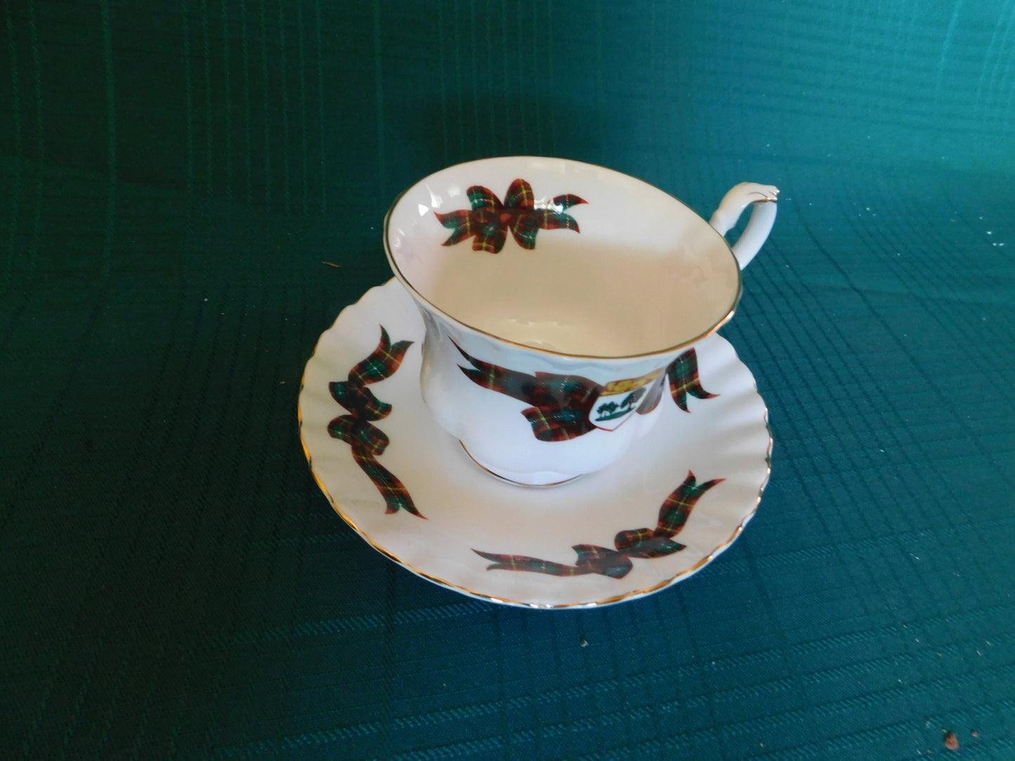 Royal Albert Prince Edward Island tartan cup and saucer