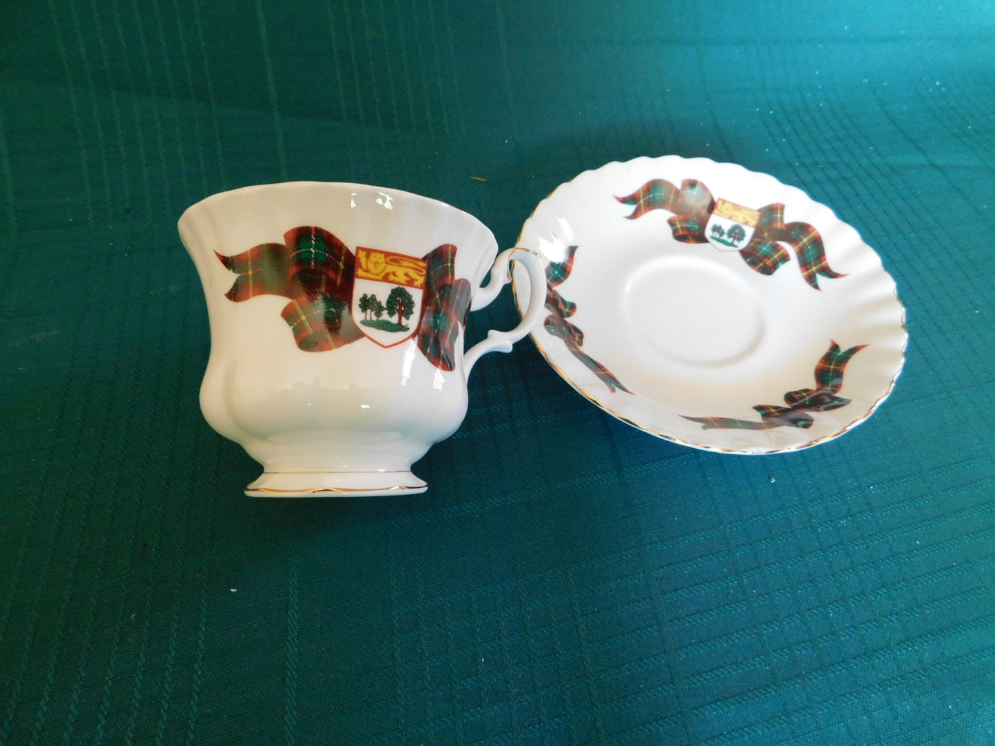 Royal Albert Prince Edward Island tartan cup and saucer