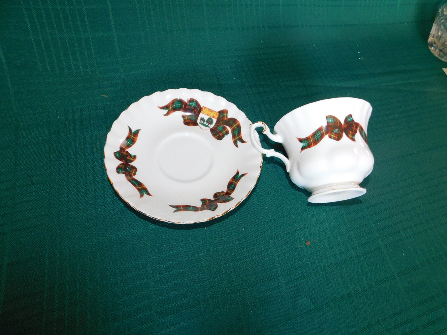 Royal Albert Prince Edward Island tartan cup and saucer