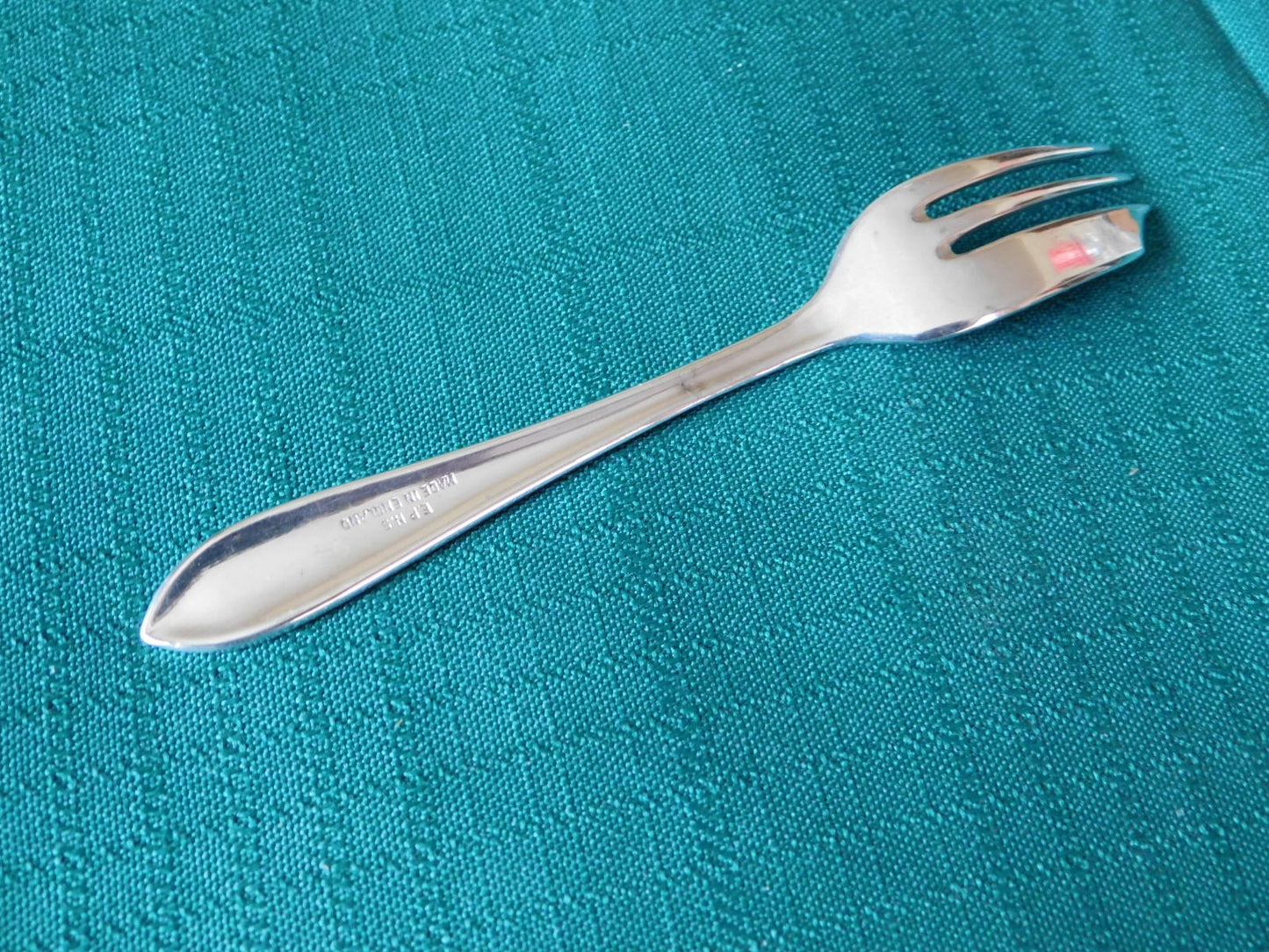 Vintage England silverplate pie fork VGU