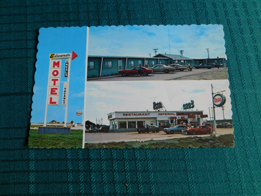 Vintage Edwards Motel (Broadview, SK) postcard