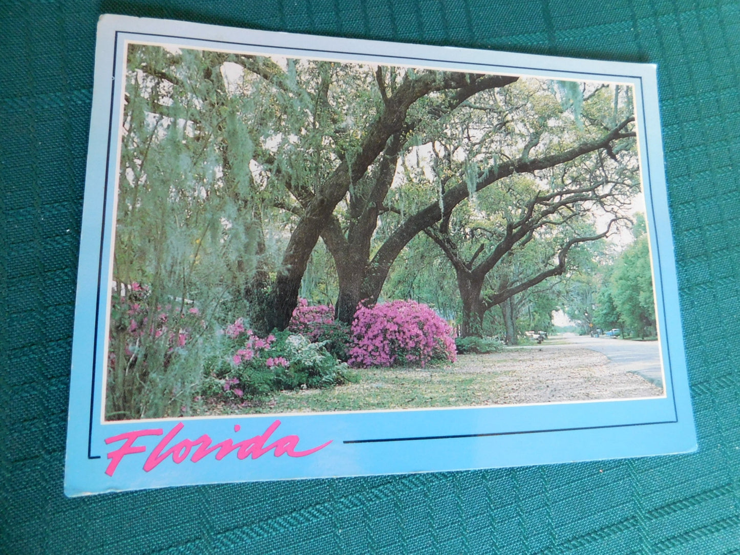 Vintage Florida roadways (1992) scenic postcard