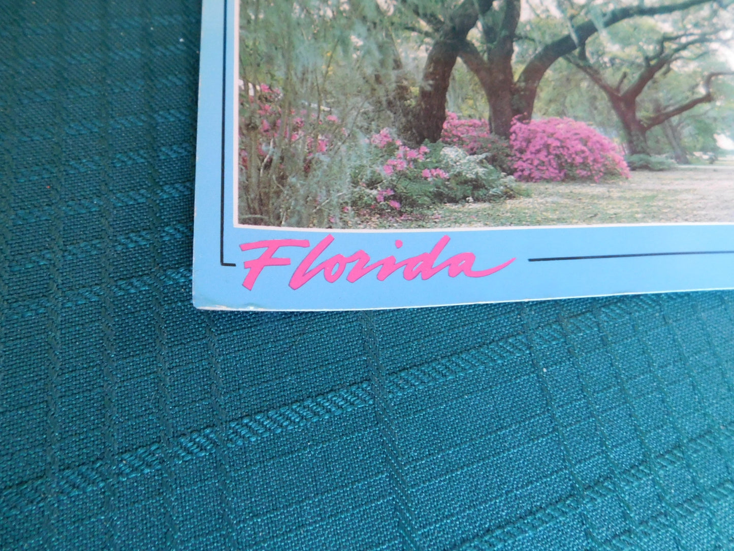 Vintage Florida roadways (1992) scenic postcard