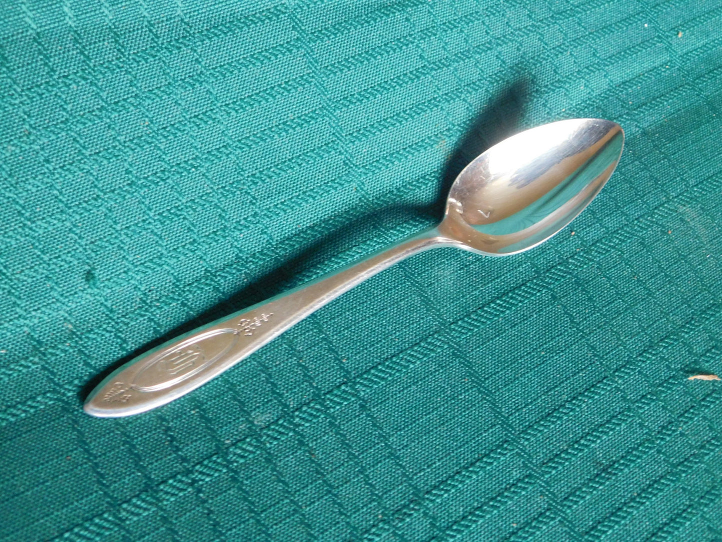 Community Plate Adam (1917) five o'clock teaspoon monogrammed VGU