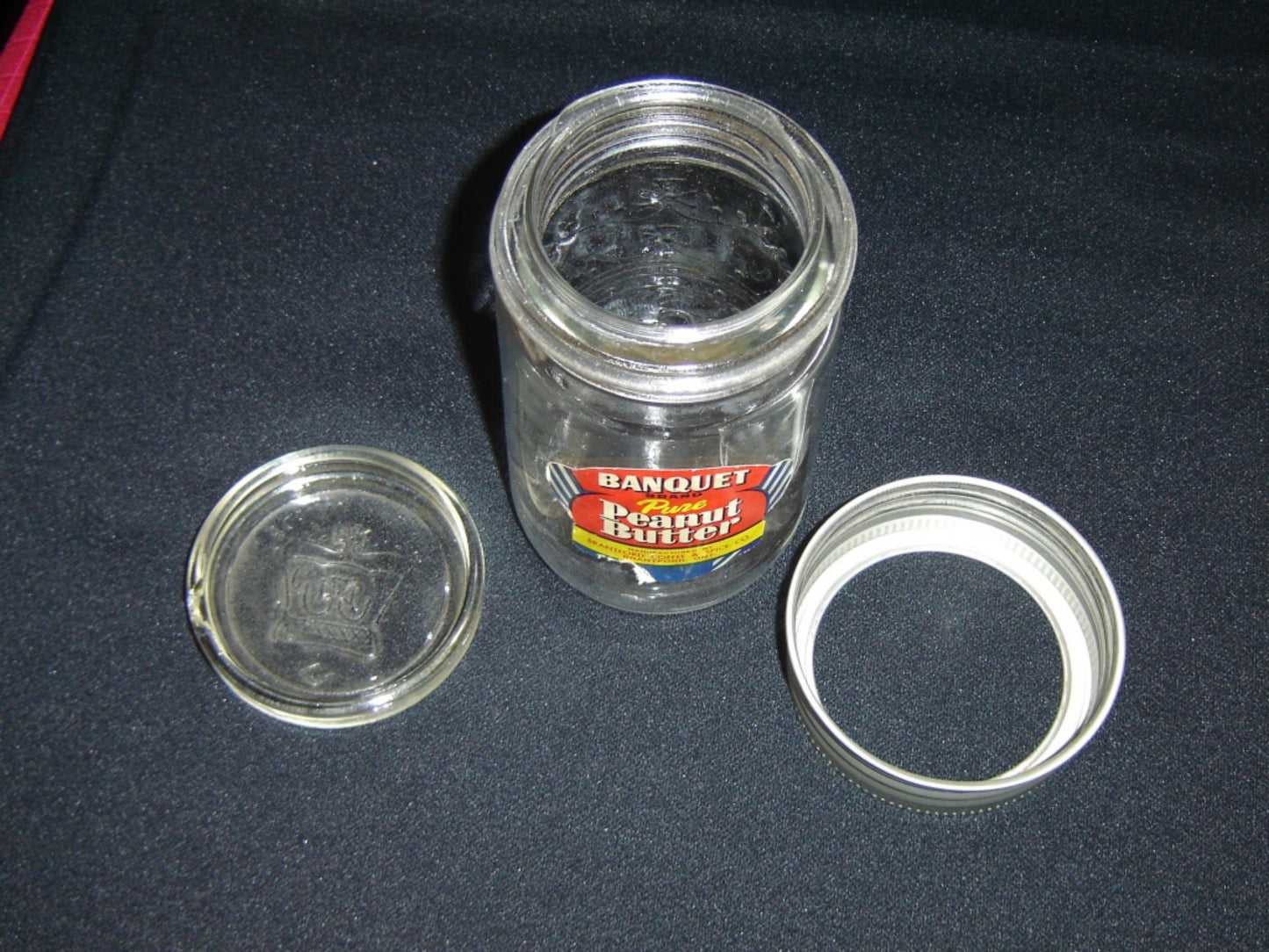 Banquet peanut butter jar 1960