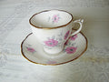 Roslyn 8414 pink Pansy cup and saucer VGU