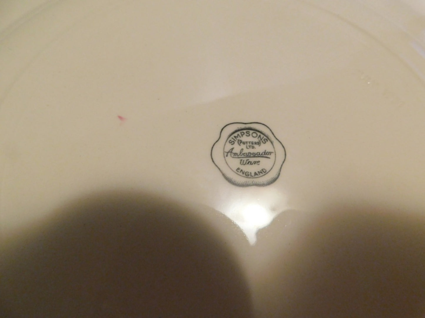 Simpsons Potters Ambassador Ware (1951) dinner plate VGU