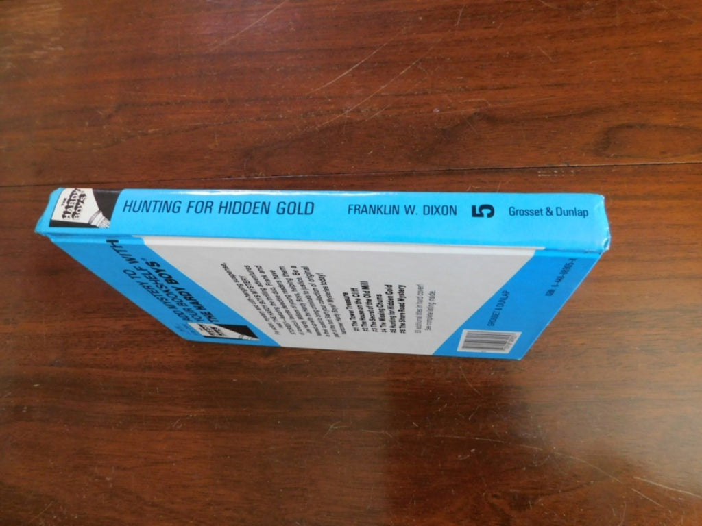 Hardy Boys hardcover book Hunting for Hidden Gold Flashlight Edition No 5 NMC
