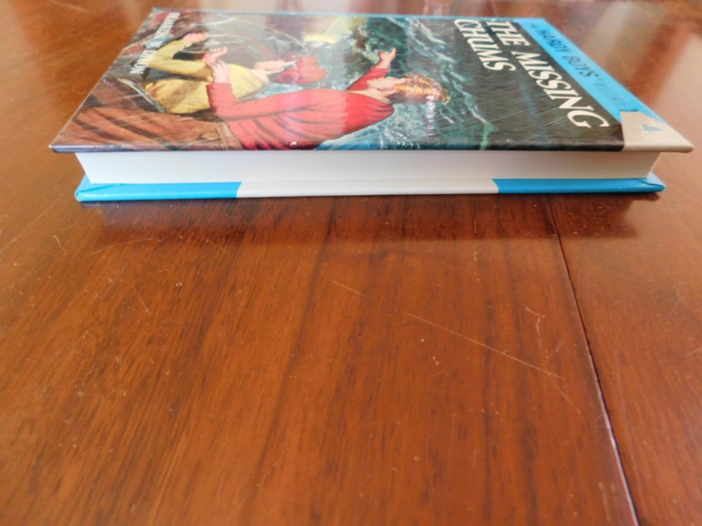 Hardy Boys hardcover book Missing Chums Flashlight Edition No 4 (1990) NMC