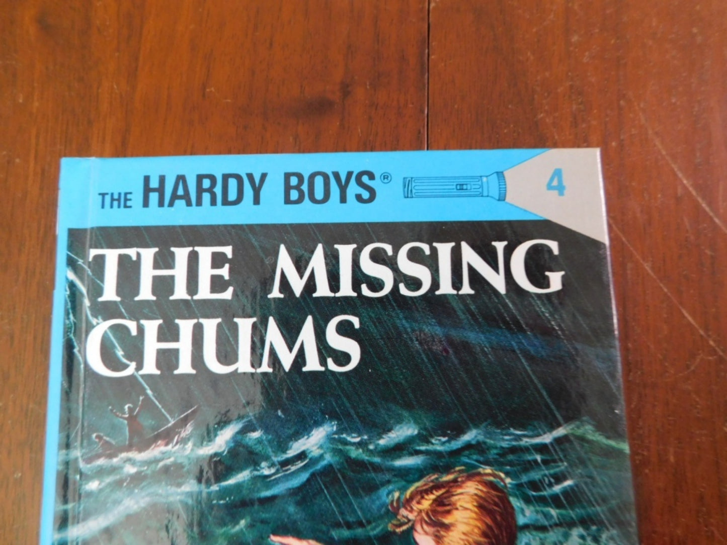 Hardy Boys hardcover book Missing Chums Flashlight Edition No 4 (1990) NMC