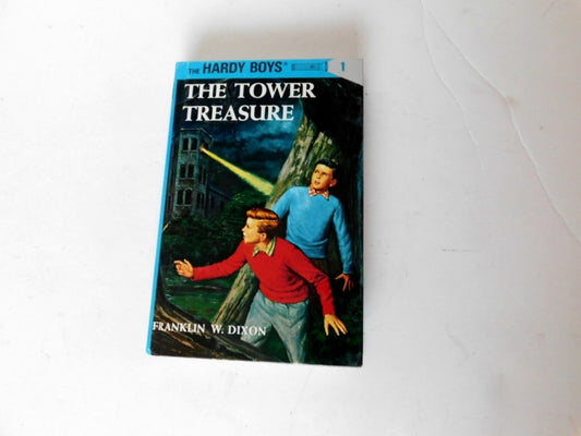 Hardy Boys hardcover book Tower Treasure Flashlight Edition No 1 (1990) NMC