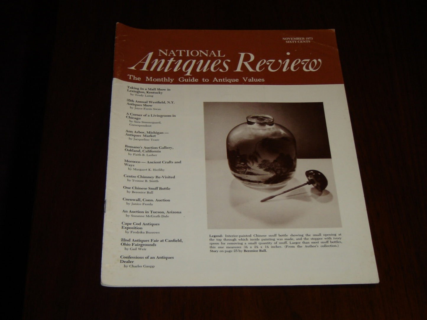 National Antiques Review magazine - November 1973 very good condition