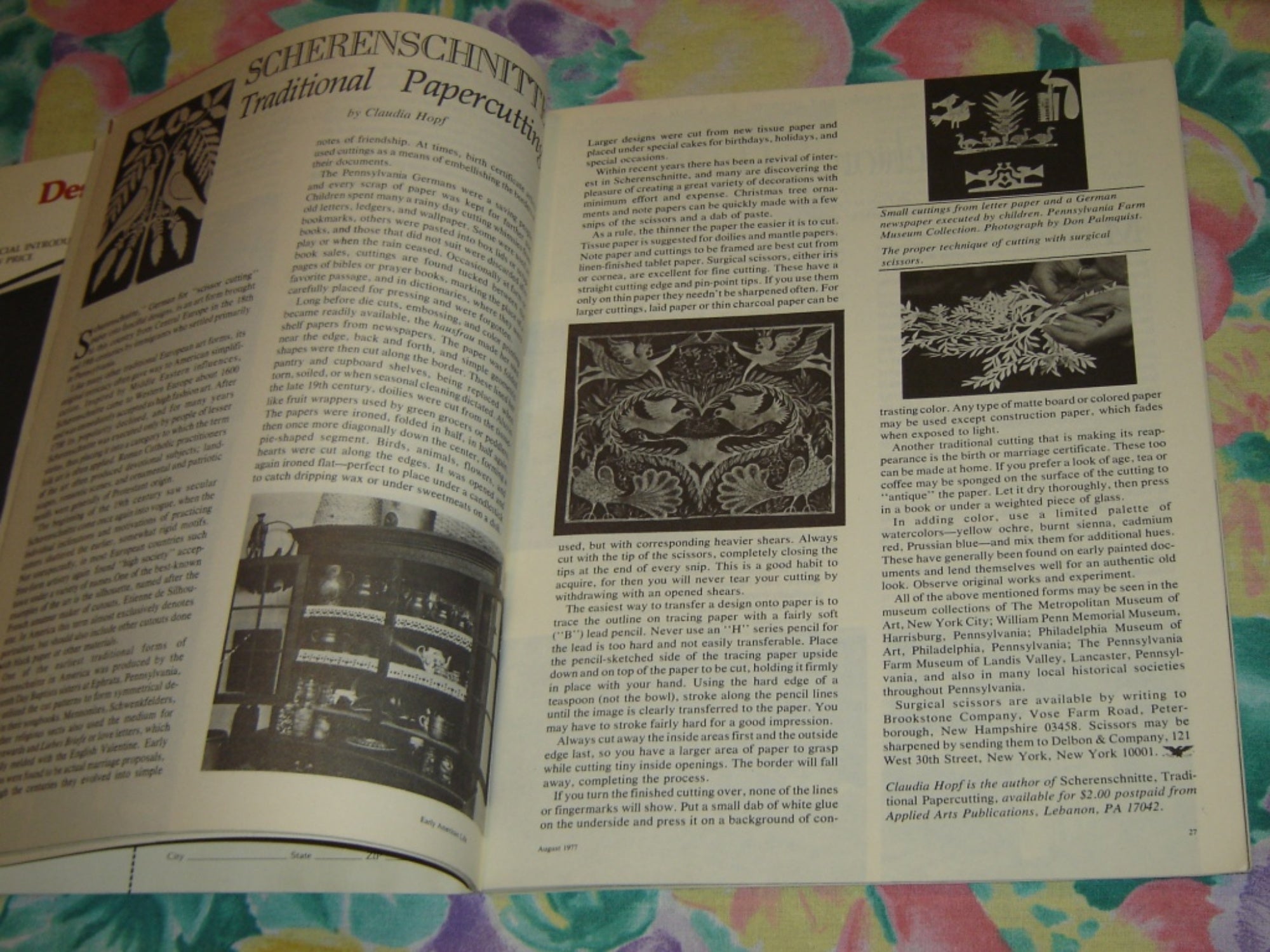 Early American Life magazine - August 1977 very good condition