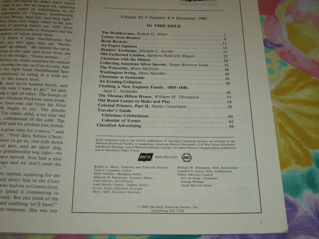 Early American Life magazine - December 1980